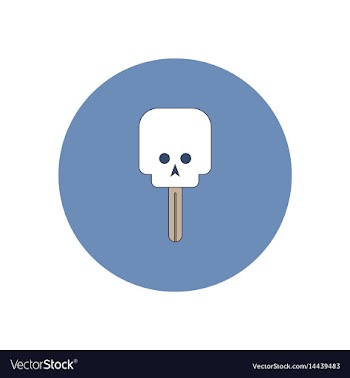 In flat design halloween icon vector image