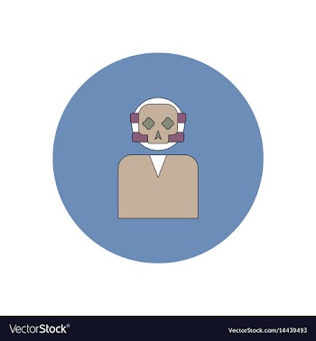 In flat design halloween icon vector image