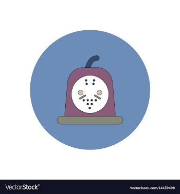 In flat design halloween icon vector image