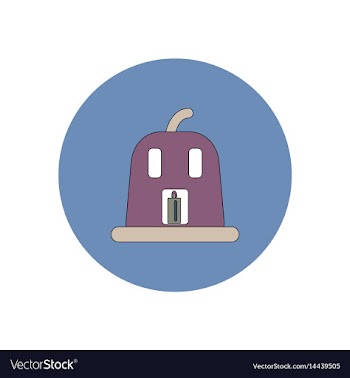 In flat design halloween icon vector image