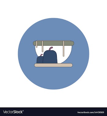 In flat design halloween icon vector image