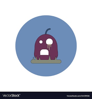 In flat design halloween icon vector image