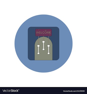 In flat design halloween icon vector image