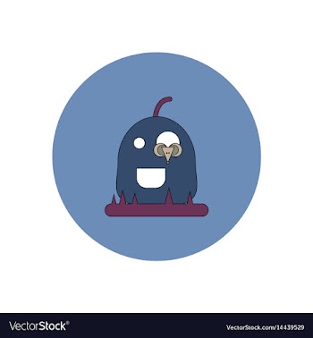 In flat design halloween icon vector image