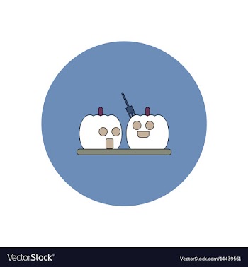 In flat design halloween icon vector image