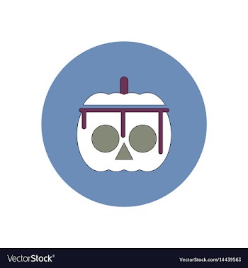 In flat design halloween icon vector image