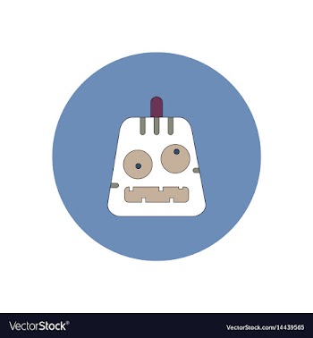 In flat design halloween icon vector image