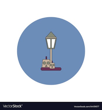 In flat design halloween icon vector image