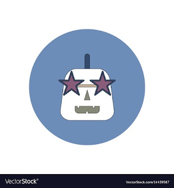 In flat design halloween icon vector image