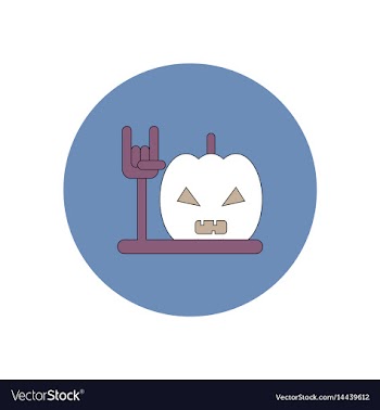 In flat design halloween icon vector image