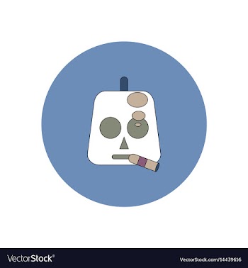In flat design halloween icon vector image
