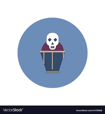 In flat design halloween icon vector image