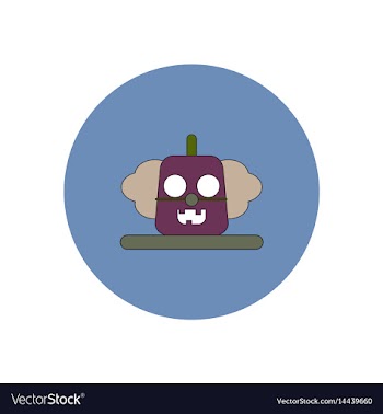 In flat design halloween icon vector image