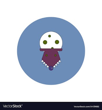 In flat design halloween icon vector image