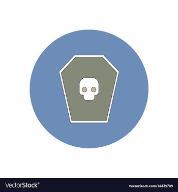 In flat design halloween icon vector image