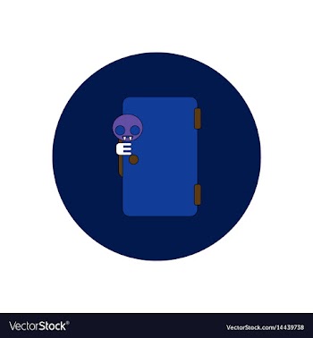 In flat design halloween icon vector image