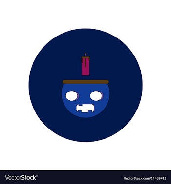 In flat design halloween icon vector image