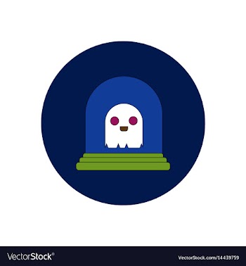 In flat design halloween icon vector image