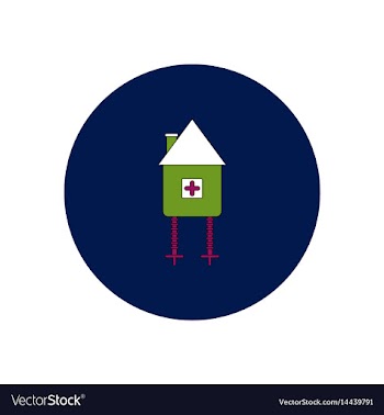 In flat design halloween icon vector image