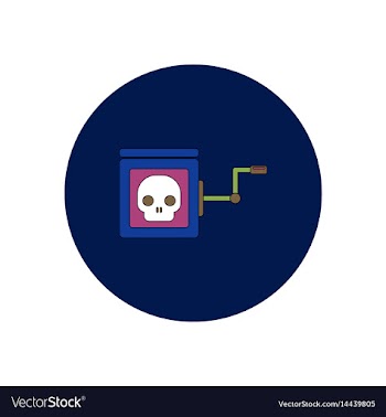 In flat design halloween icon vector image