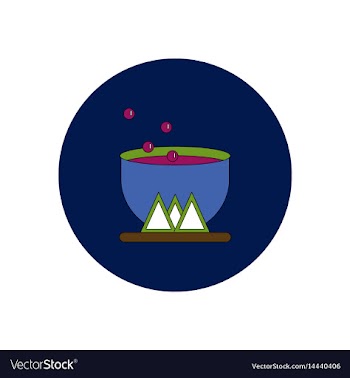 In flat design halloween icon vector image