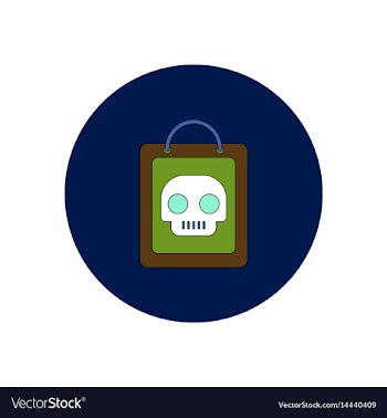 In flat design halloween icon vector image