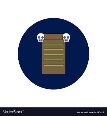 In flat design halloween icon vector image