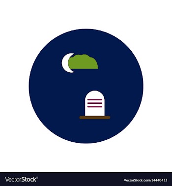 In flat design halloween icon vector image