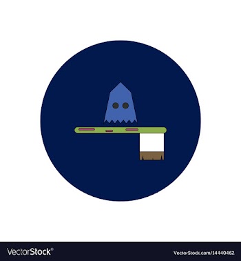 In flat design halloween icon vector image