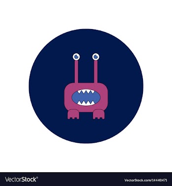 In flat design halloween icon vector image