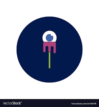 In flat design halloween icon vector image