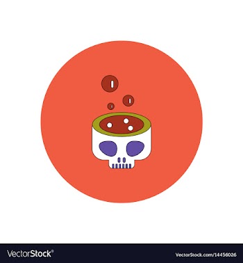In flat design halloween icon vector image
