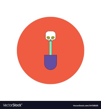 In flat design halloween icon vector image
