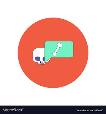 In flat design halloween icon vector image