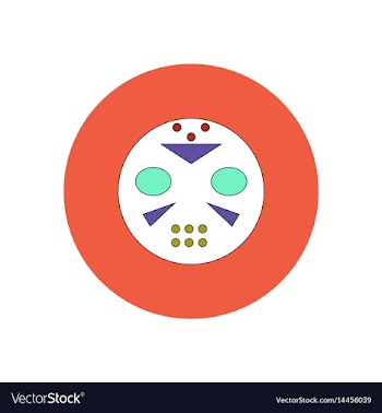 In flat design halloween icon vector image