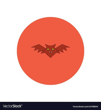 In flat design halloween icon vector image