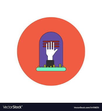 In flat design halloween icon vector image