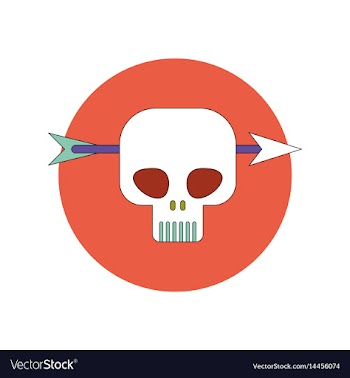 In flat design halloween icon vector image