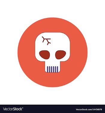 In flat design halloween icon vector image