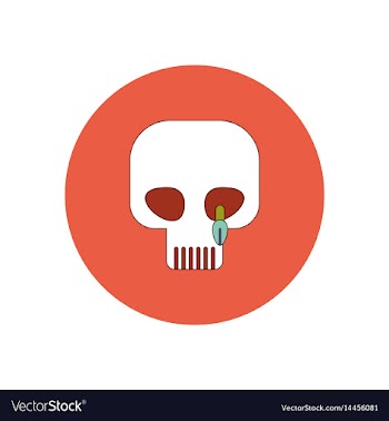 In flat design halloween icon vector image