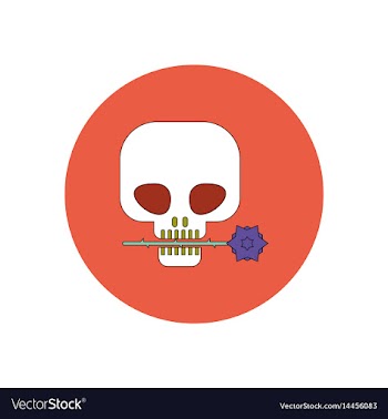 In flat design halloween icon vector image