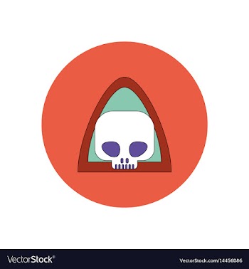 In flat design halloween icon vector image