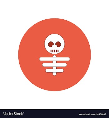 In flat design halloween icon vector image