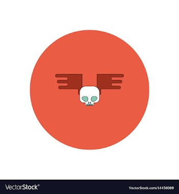 In flat design halloween icon vector image