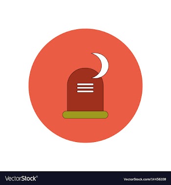 In flat design halloween icon vector image