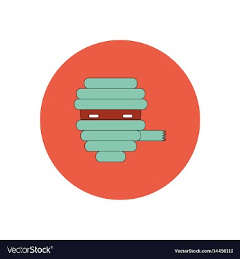 In flat design halloween icon vector image