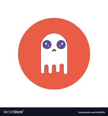 In flat design halloween icon vector image