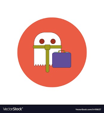 In flat design halloween icon vector image