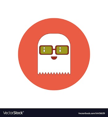 In flat design halloween icon vector image