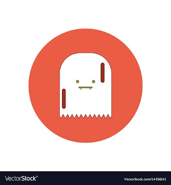In flat design halloween icon vector image